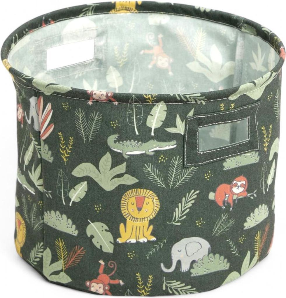 Kosz na zabawki okrągły THE KING OF THE JUNGLE, Ø 38 cm Zdjęcie produktu 