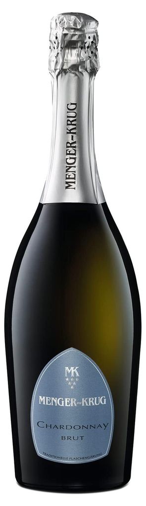 MENGER KRUG Chardonnay Brut Sekt (1 x 0,75 l) - hervorragender Sekt in Champagner-Qualität aus der Menger-Krug Sektmanufaktur, Traditionelle