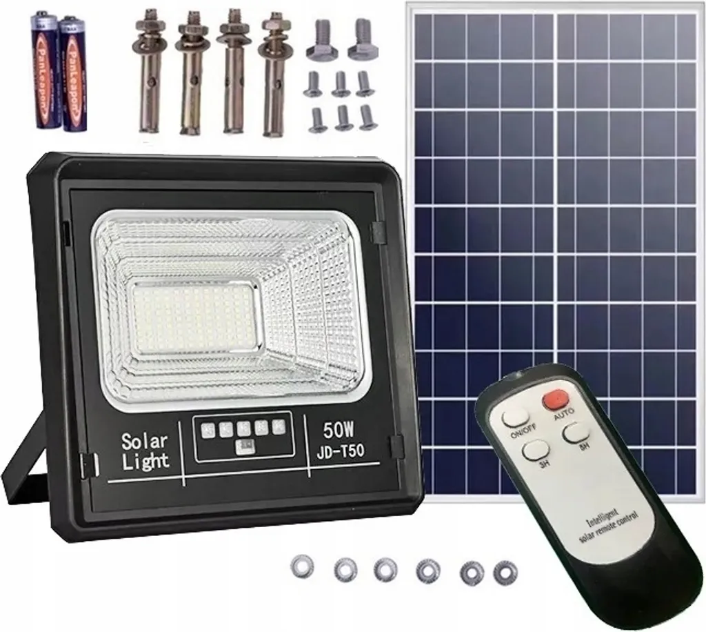 Spot Solaire Détecteur Mouvement 50W : Éclairage Puissant 5m Câble