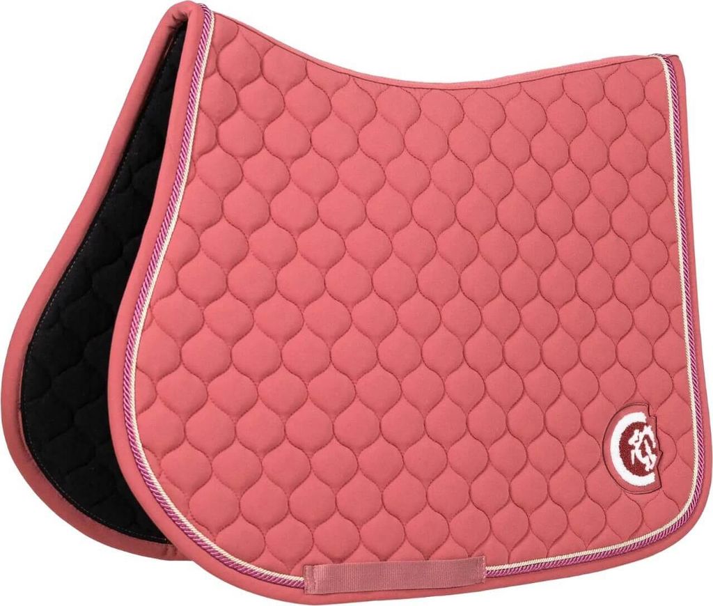 Kentucky Horsewear Saddle Pad Onion Quilt 3D Logo Jumping, Farbe:Fuchsia, Größe:Full