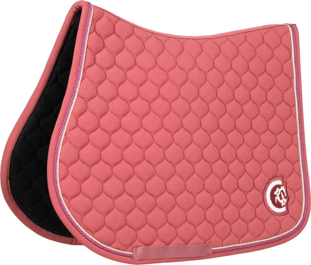 Pad de selle Jumping Fuchsia Kentucky Logo 3D et Matelassage Onion Quilt FB