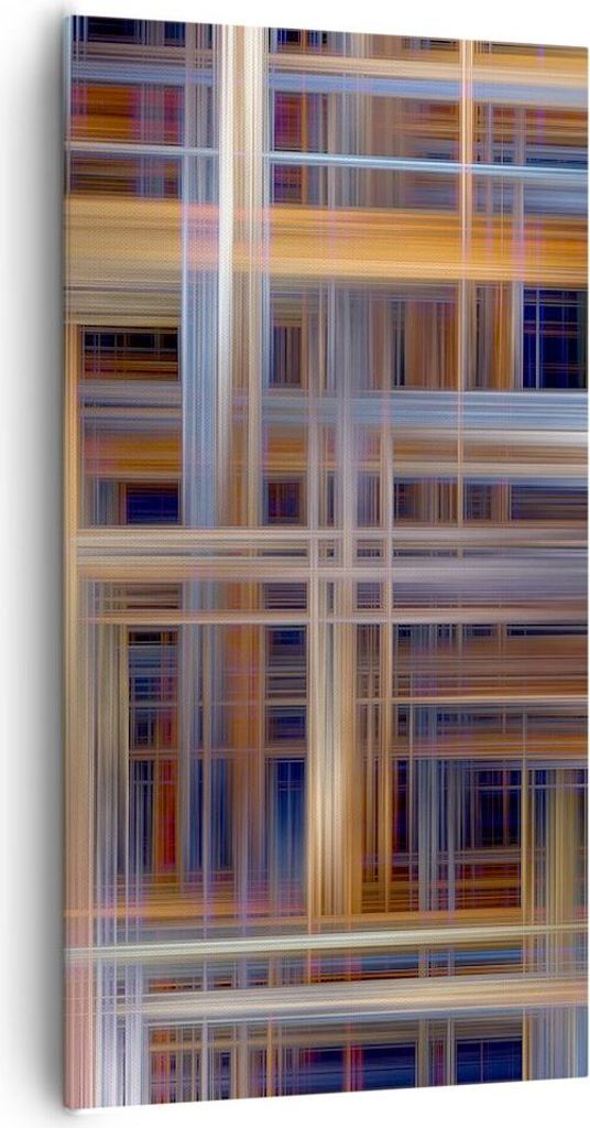 Bild auf Leinwand - Leinwandbild - Abstraktion modern - 65x120cm - Wand Bild - Wanddeko - Leinwanddruck - Bilder - Kunstdruck - Wanddekoration - Le...