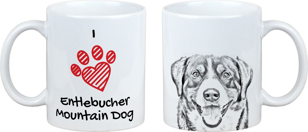 Entlebucher Sennenhund - Tasse mit Hund, entzückende Tasse mit Grafik, Geschenk mit Ihrem Foto von der Marke Art-Dog