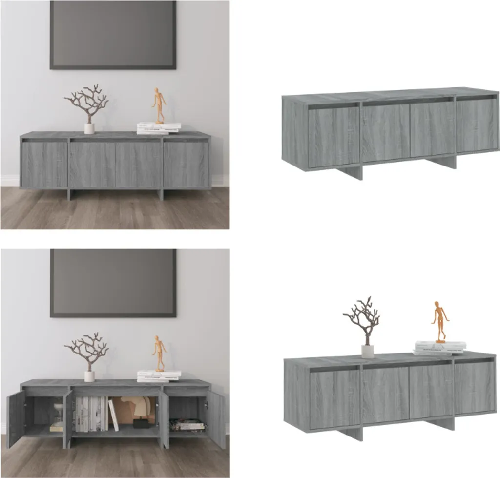 Mobile Porta TV 120cm Grigio Sonoma - Design Contemporaneo vidaXL