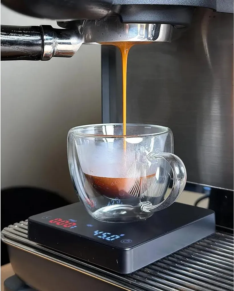 Pèse-café rechargeable USB avec minuteur et écran LED haute précision