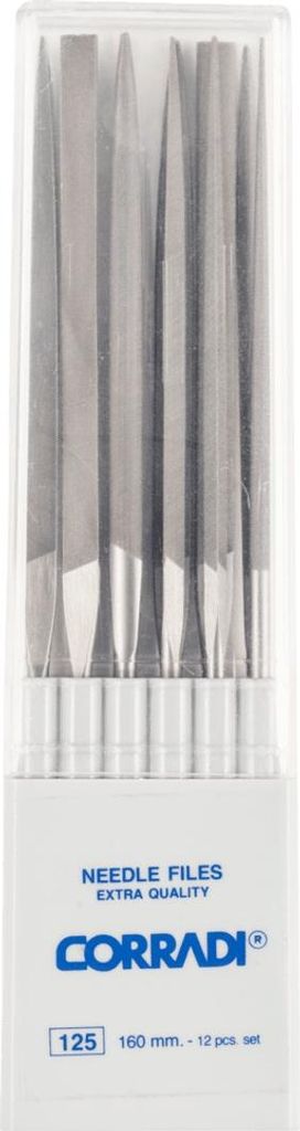 PFERD TOOLS Präzisions-Nadelfeilen-Set 12-tlg. in Kunststoffbox 160mm Schweizer Hieb 1, mittel