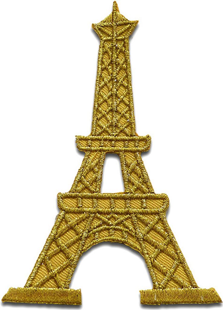 Eiffelturm Paris France - Aufnäher, Bügelbild, Aufbügler, Applikationen, Patches, Flicken, Zum Aufbügeln, Größe: 6,2 x 8,9 cm