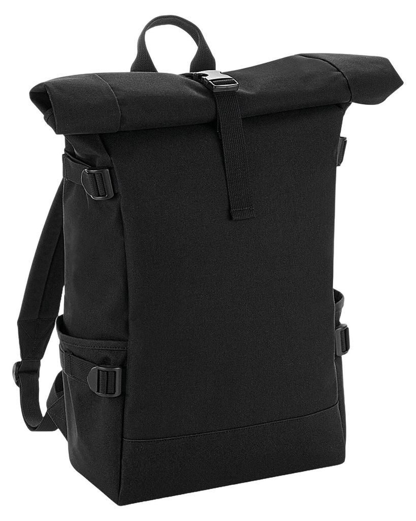 Bagbase - Rucksack "Block", Roll Top FK1171 (Einheitsgröße) (Schwarz)