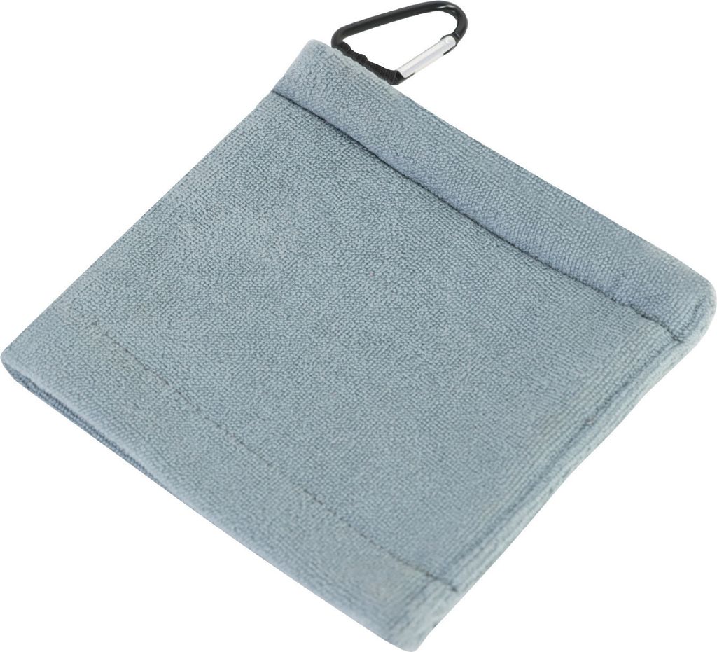 INF Golfballtuch mit Clip Grau
