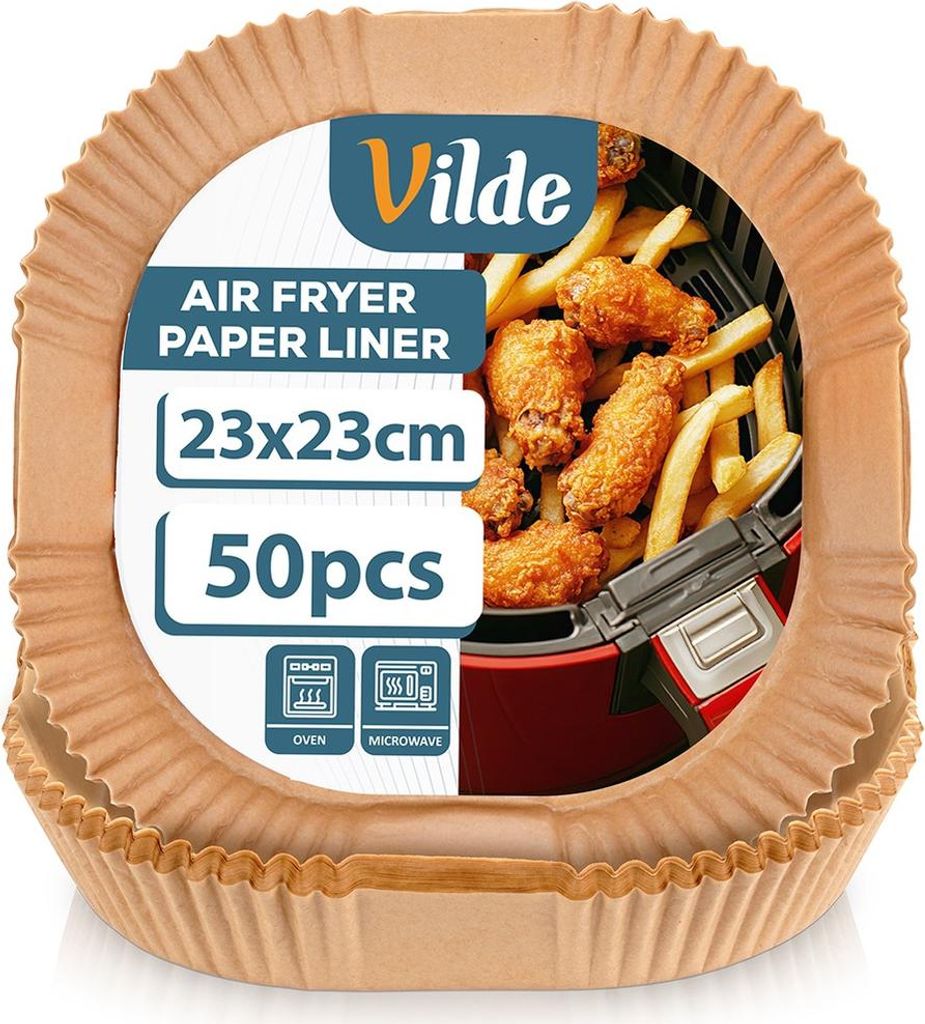 Vilde | Einsatz für Heißluftfritteuse - Braun - 23x23cm - Produktbild 