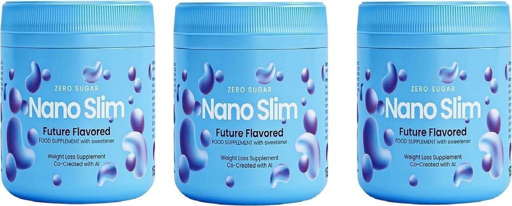 3x NanoSlim 150 g Šejkr pro štíhlou postavu. Obrázek produktu 