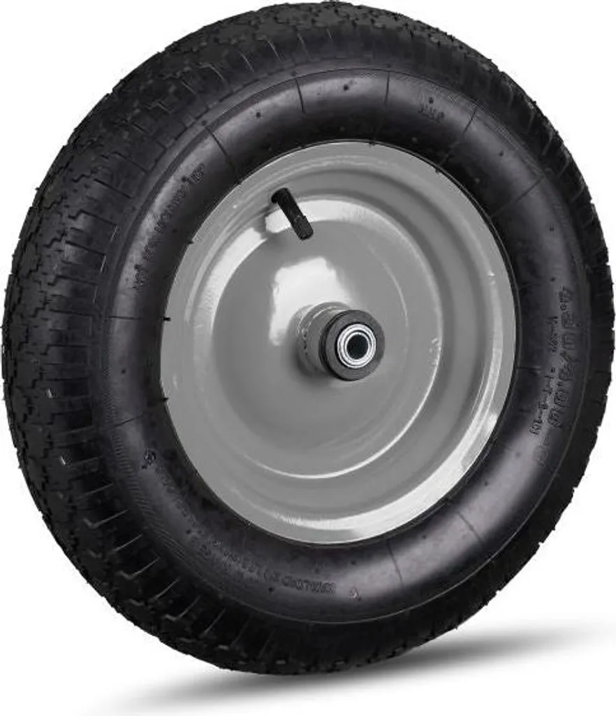 Roues pour brouette 4.80 4.00-8 avec adaptateurs axe de 12 à 20 mm