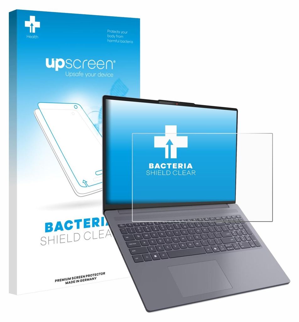 upscreen Schutzfolie für Lenovo IdeaPad Slim 3i Gen 11 16" Displayschutz Displayschutzfolie Folie Klar antibakteriell