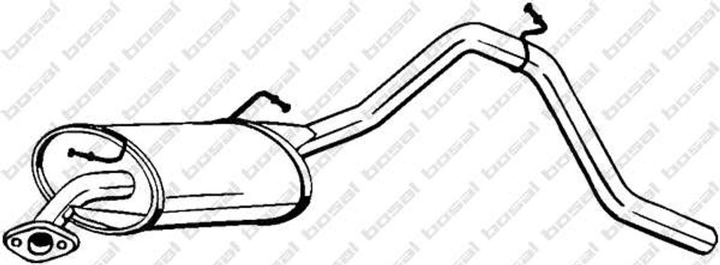 BOSAL Endschalldämpfer 219-553 für SUZUKI Wagon R+ Schrägheck (MM)