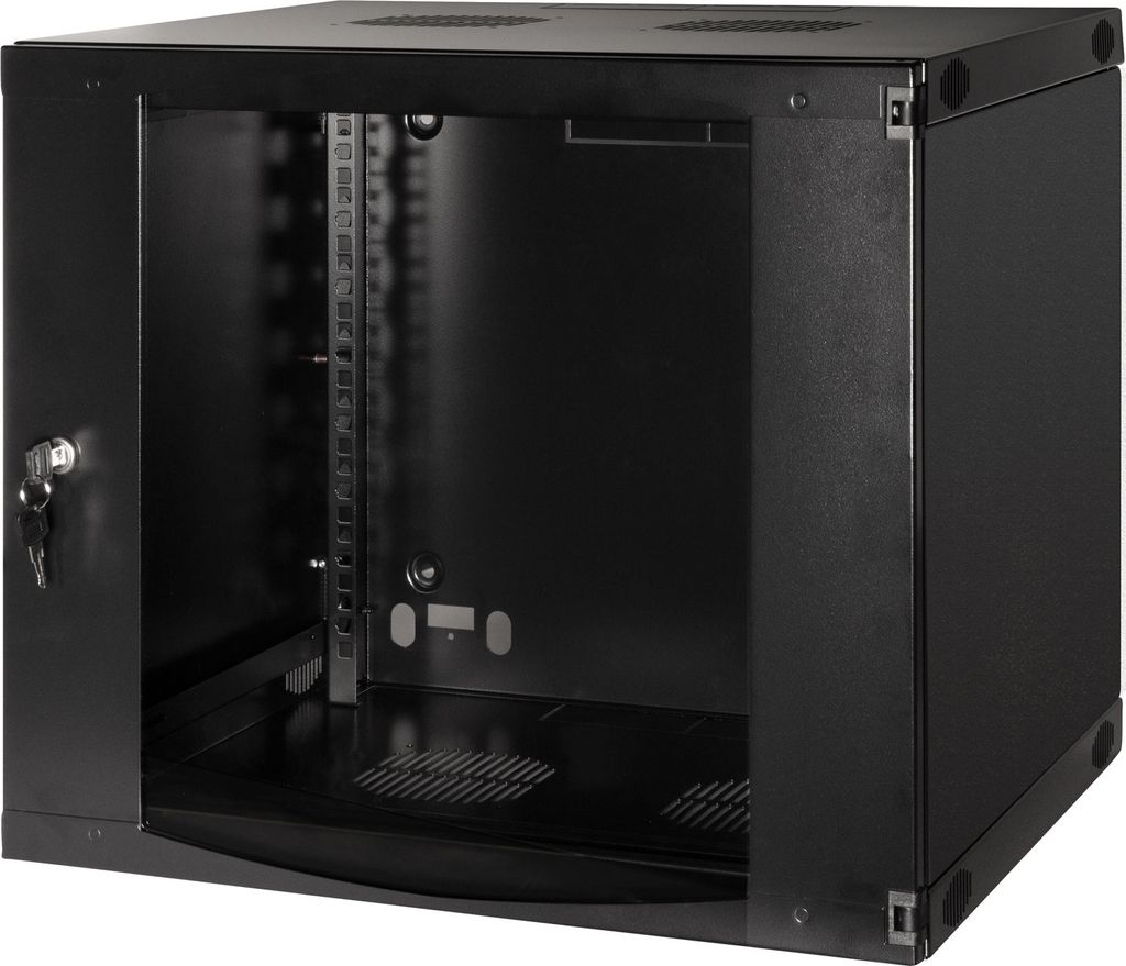 LogiLink W09F64B, Wandmontiertes Regal, 50 kg, 17 kg, Schwarz, Grau
