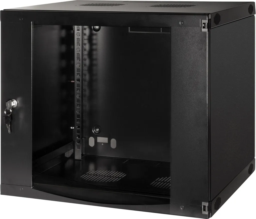 LogiLink Professional W09F64B Rack 19 pollici 9U Nero Grigio per Muro