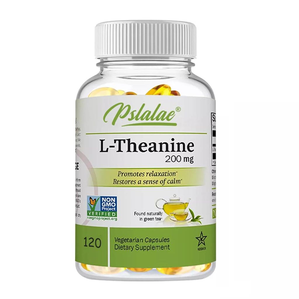 L-Theanine 200mg (120 Kapseln) Nahrungsergänzungsmittel, Schlaf, Entspannung, Stress, Gewicht, Blutdruck, Gedächtnis, Fokus, Gehirn