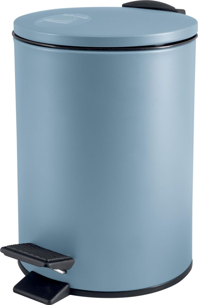 Spirella Treteimer Cannes - hellblau - Metall - 17 x 25 cm Produktbild 