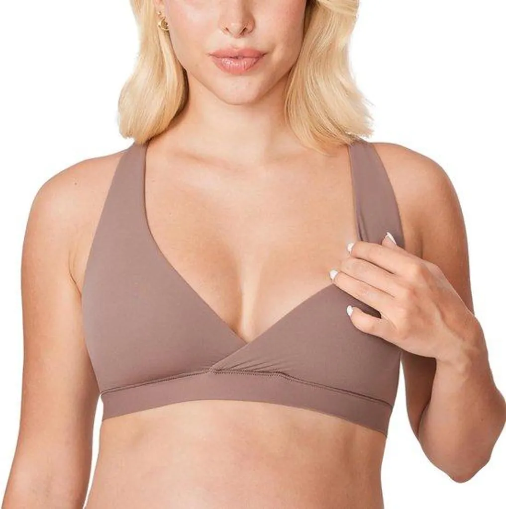 Soutien-gorge allaitement dos nageur sans armatures avec motif en croix