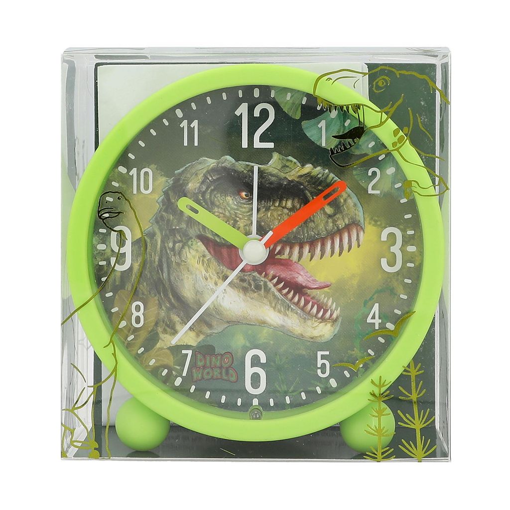 Depesche 0612691, Mechanische wekker, Dino, Rond, Groen, Productafbeelding 