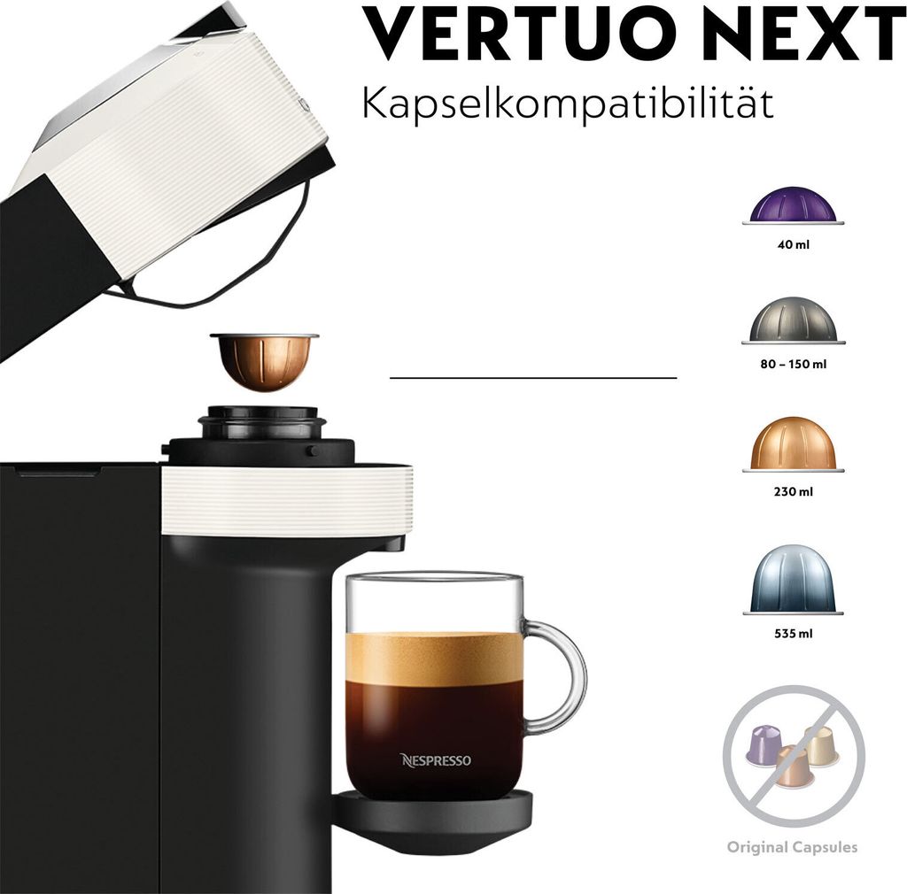 DeLonghi Nespresso-Kapselmaschine ENV 120.WAE VertuoNext Produktbild 16