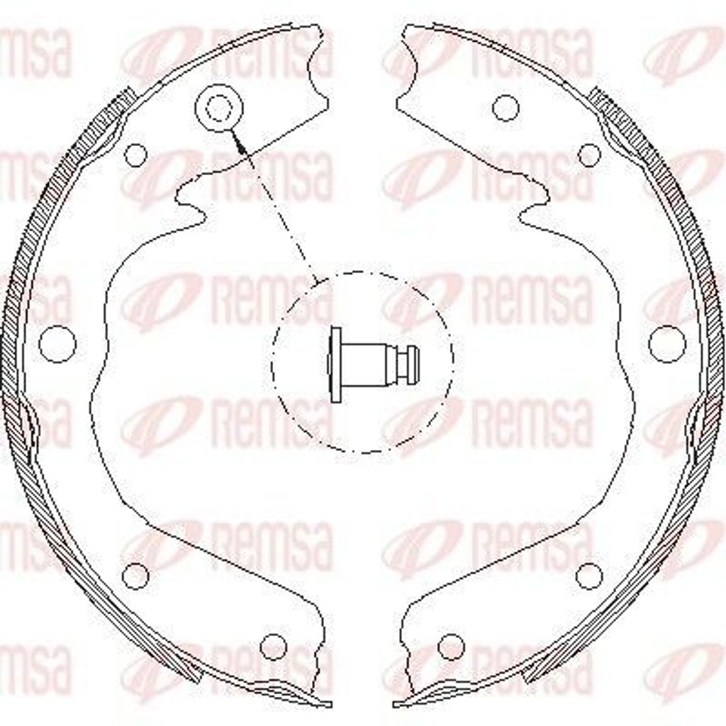 REMSA 4709.00 Handbremsbeläge für OPEL Frontera B SUV (U99) Handbremse