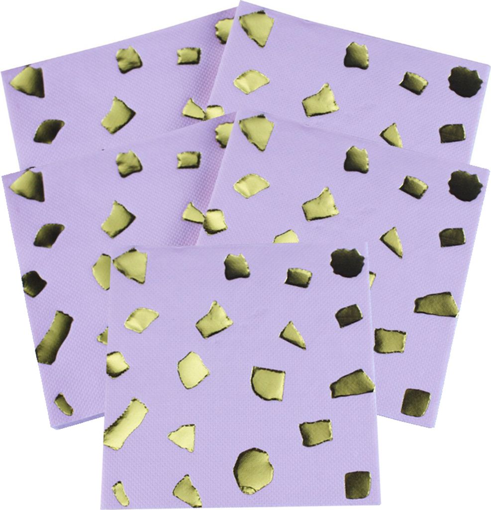 CANDeal 100 Stück Papierservietten Tissue Servietten Decoupage Dekoration Festliche Partybedarf 33x33cm
