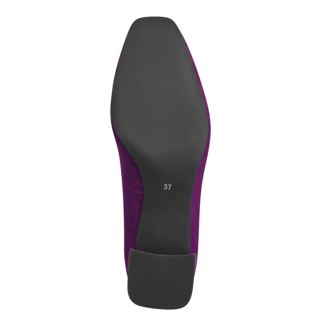 MARCO TOZZI Damen Pumps Blockabsatz samtige Haptik Karreé Produktbild 2