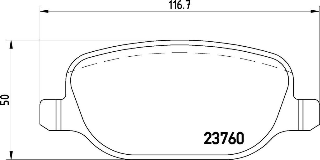 Brembo Bremsbelagsatz, Scheibenbremse Hinterachse P 23 089