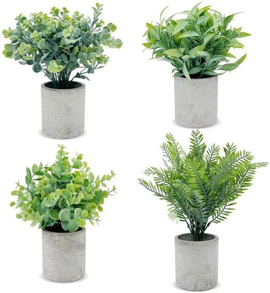 Plantes Artificielles Réalistes : Fini les Plantes Mortes ! Lot de 4