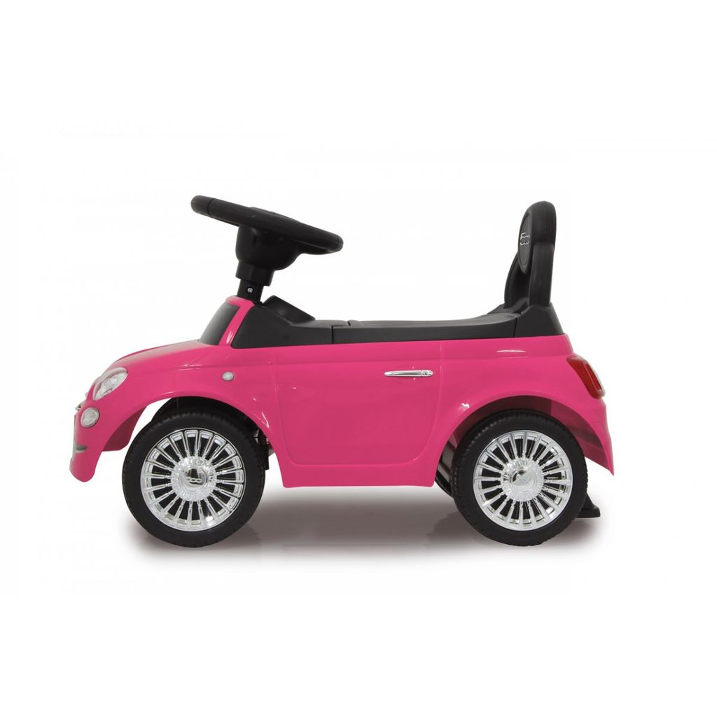 Auto Cavalcabile Fiat 500 Per Bambini Jamara | Bianca, Suoni E Clacson | Con Maniglia Per Spingere, Età 3+ Anni