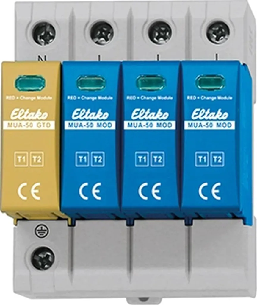 Parafoudre modulaire ELTAKO type 1+2+3 pour montage sur rail DIN 1 pièce