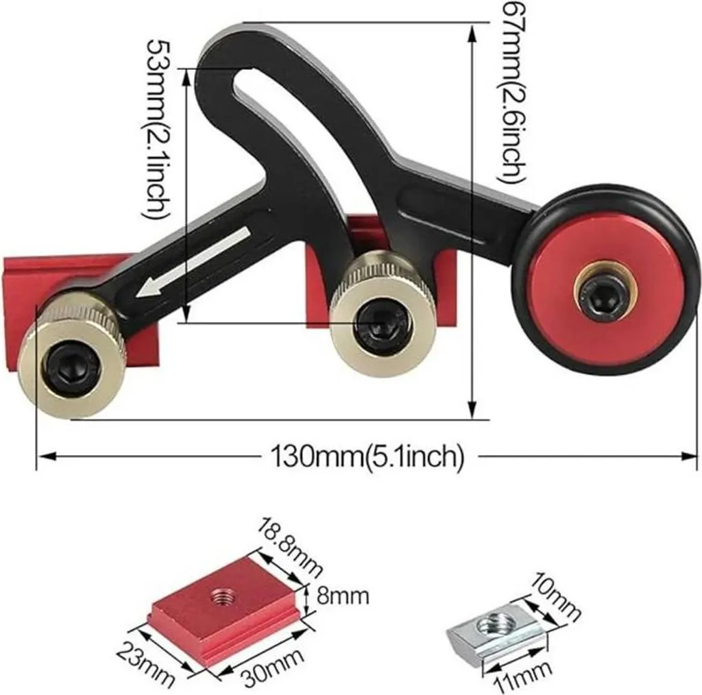 Guide de précision pour scie circulaire avec roulement libre en or - 6