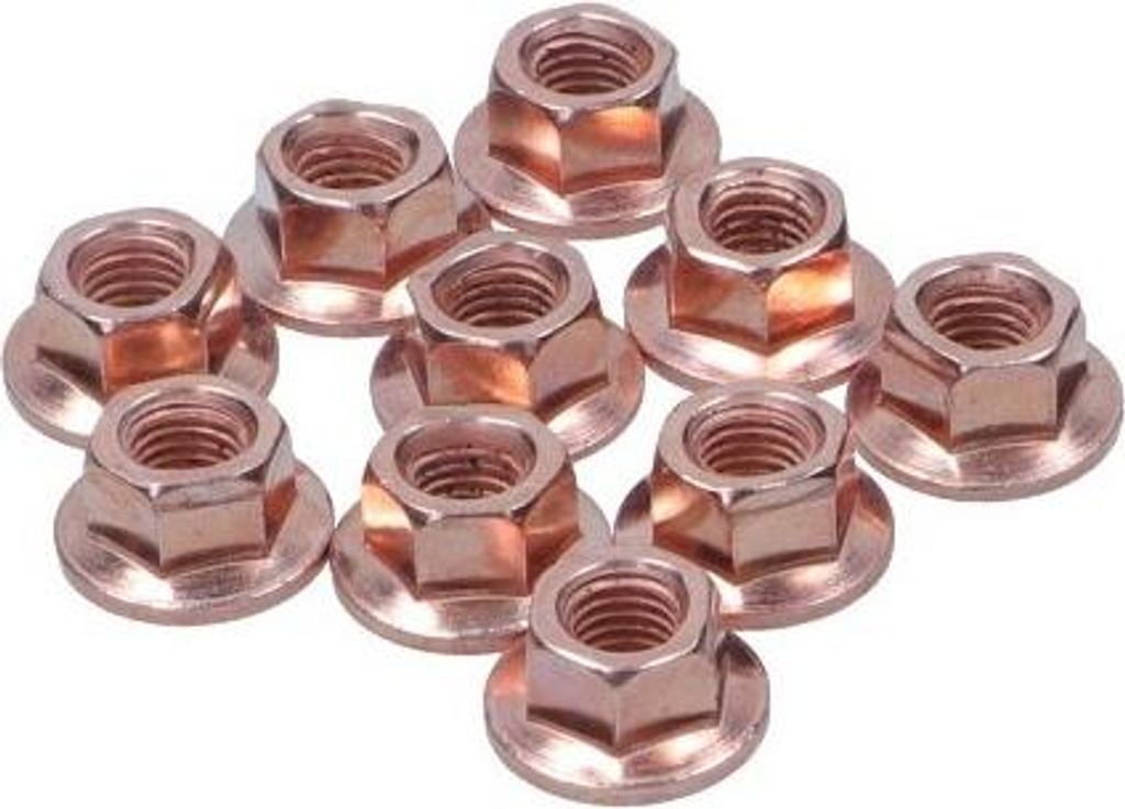 10 Kupfermuttern M7 x 1,0 Krümmer Bund  SW 11 Cu-Mutter Produktbild 