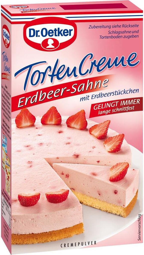 Dr Oetker Crema per dolci Crema alla fragola in polvere Immagine del prodotto 