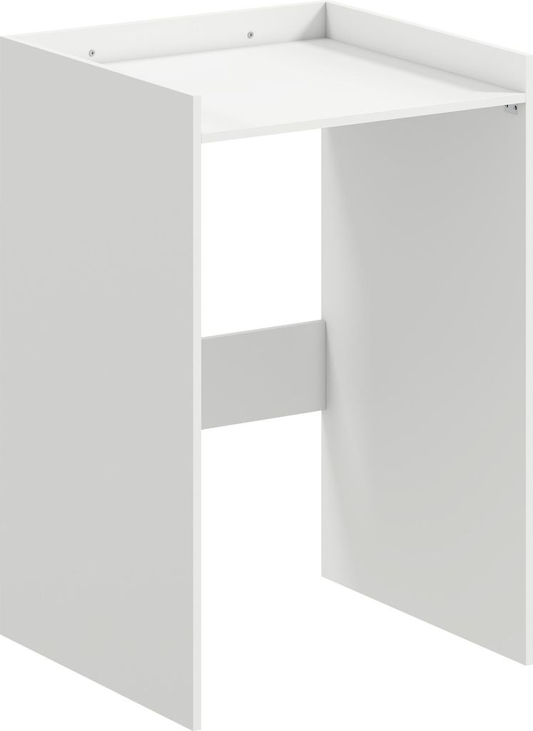 Badezimmerschrank Nischenschrank mit offen Regal, Badschrank für Badezimmer, kleine Räume, 64 x 60 x 97,5 cm, Weiß