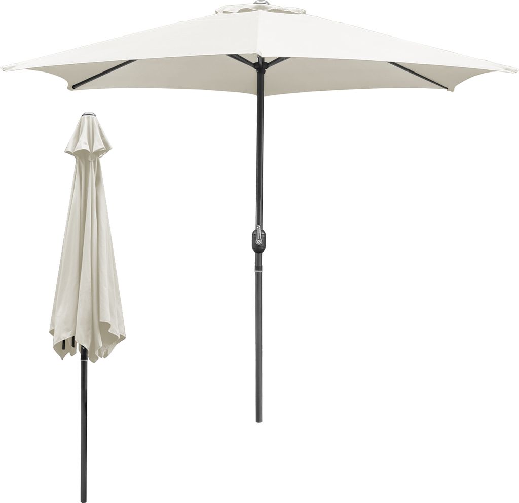 Sonnenschirm Ø3.5m Gartenschirm Terrassenschirm Ampelschirm Marktschirm Strandschirm - Beige