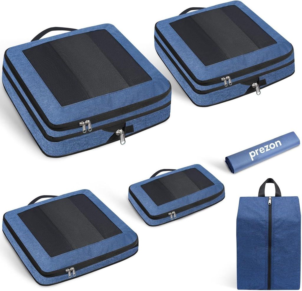 Prezon Compression Packing Cube, verbessertes Netzfenster, Produktbild 