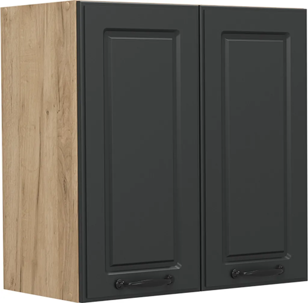 Mobile Pensile Cucina 60cm Vicco R-Line Antracite e Quercia