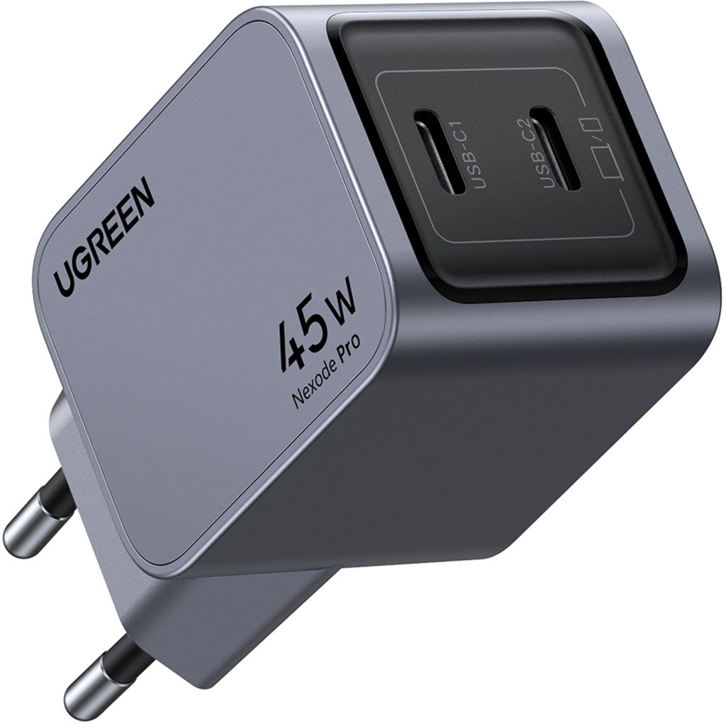 Caricabatterie Ugreen Nexode Pro 45W, 2X Usb-C (grigio) Immagine del prodotto 