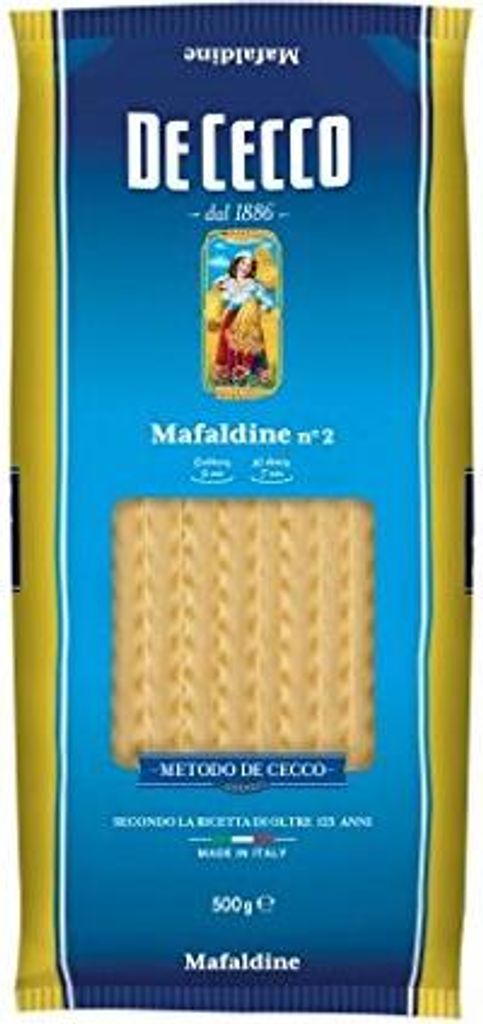 5x Pasta De Cecco 100% Italienisch Mafaldine n. 2 Nudeln Produktbild 