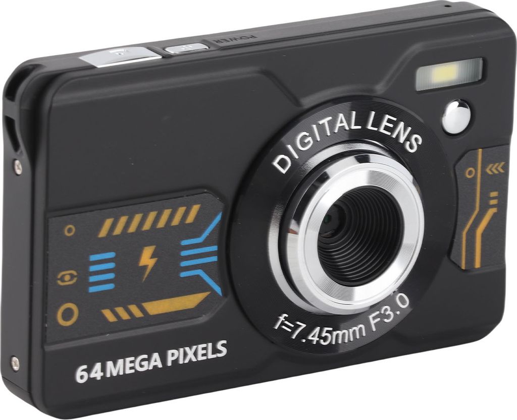 4K 64MP HD Digitalkamera 2,8 Zoll Bildschirm Autofokus 20X Zoom Multifunktionale tragbare Retro-Digitalkamera für Reisen 32GB