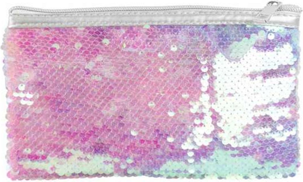 Pailletten Kosmetiktasche pastell (Motiv 1) - Produktbild 