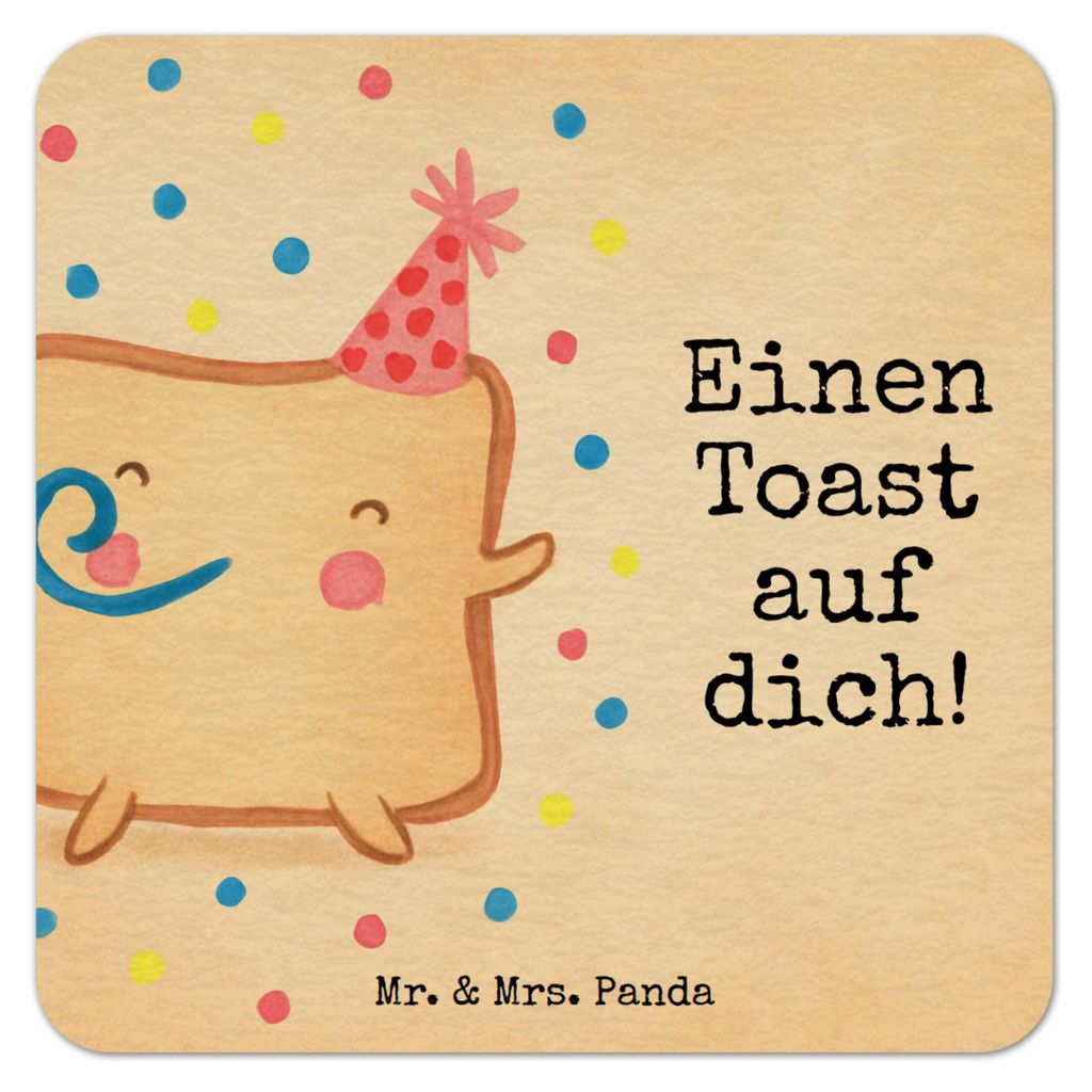 Mr. & Mrs. Panda Tischuntersetzer Toast Party Design 25er Set - Weiß - Geschenk, Jahrestag, bieruntersetzer, für Frauen, Freund, Tassenuntersetze...