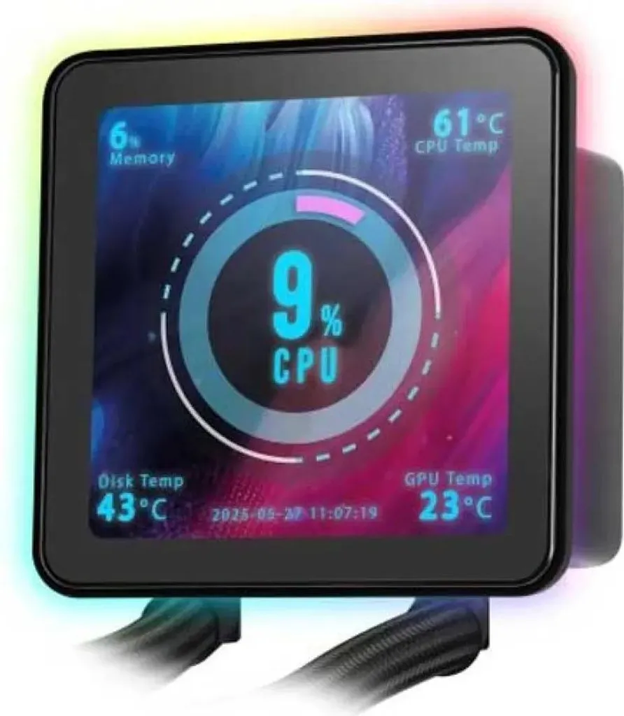 Refroidisseur liquide CPU Mars Gaming MLVISIONPRO240 avec écran LCD - 4