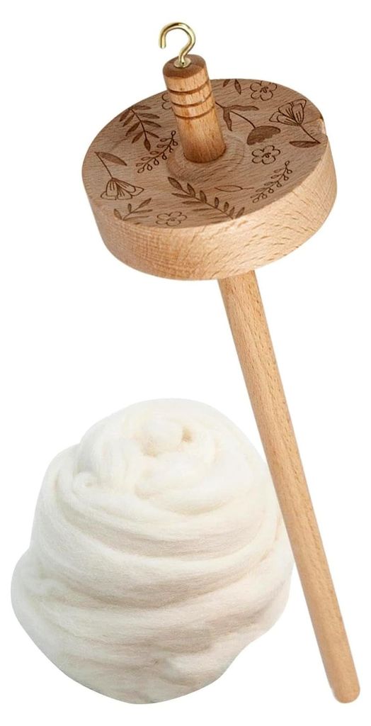 Drop Spindel – Top Whorl Drop Spindel | Ergonomisch gestalteter Garnspinner für Anfänger und Profis | Garnspinner