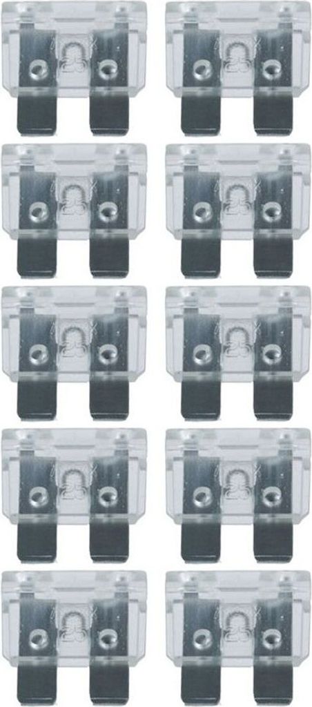 baytronic 10x fusibile auto a spina piatta standard bianco Immagine del prodotto 