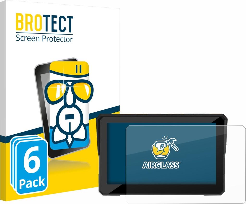 6x BROTECT Schutzglas für Carpuride W502 Pro 5" Schutzfolie Panzer Folie Glas Display Schutz klar