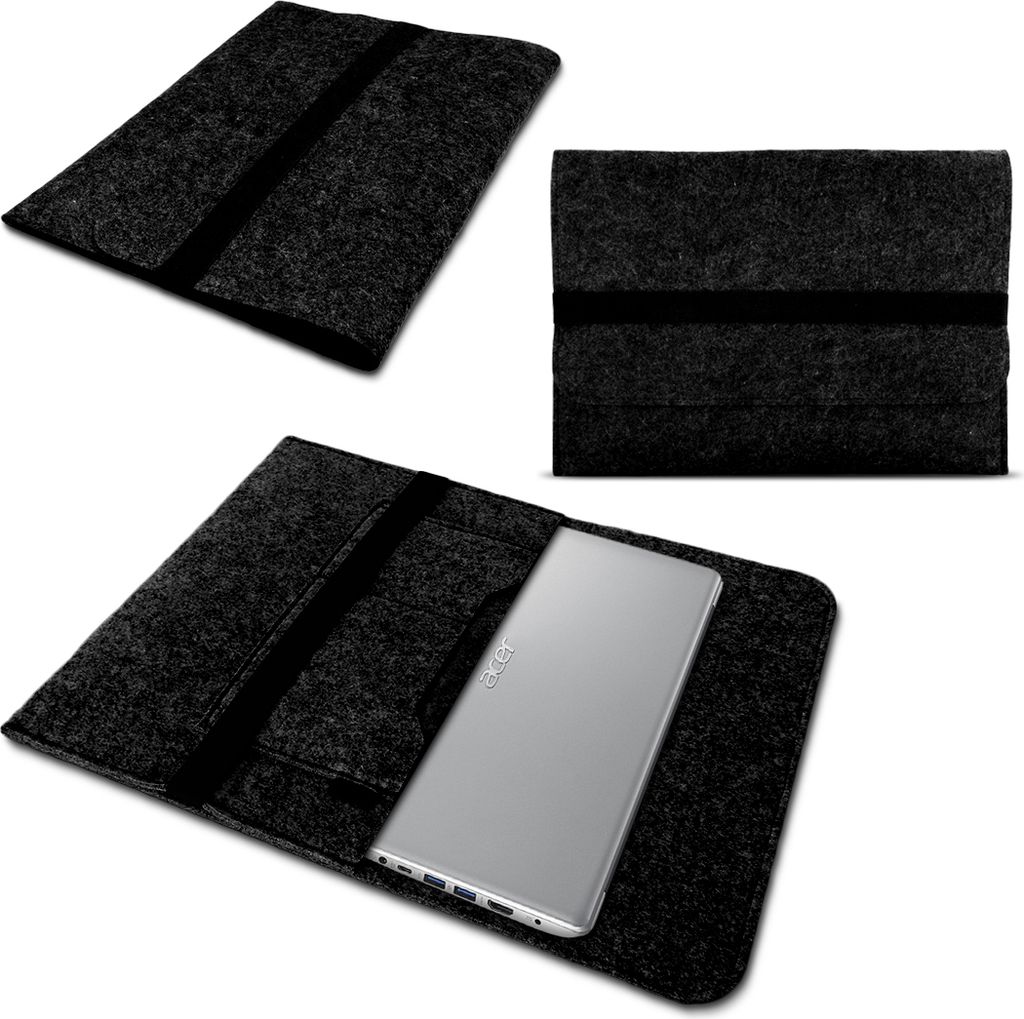 Notebook Tasche Acer Swift 1 2 3 5 7 14 Zoll Hülle Filz Sleeve Case SchutzhülleFarben:Dunkel Grau