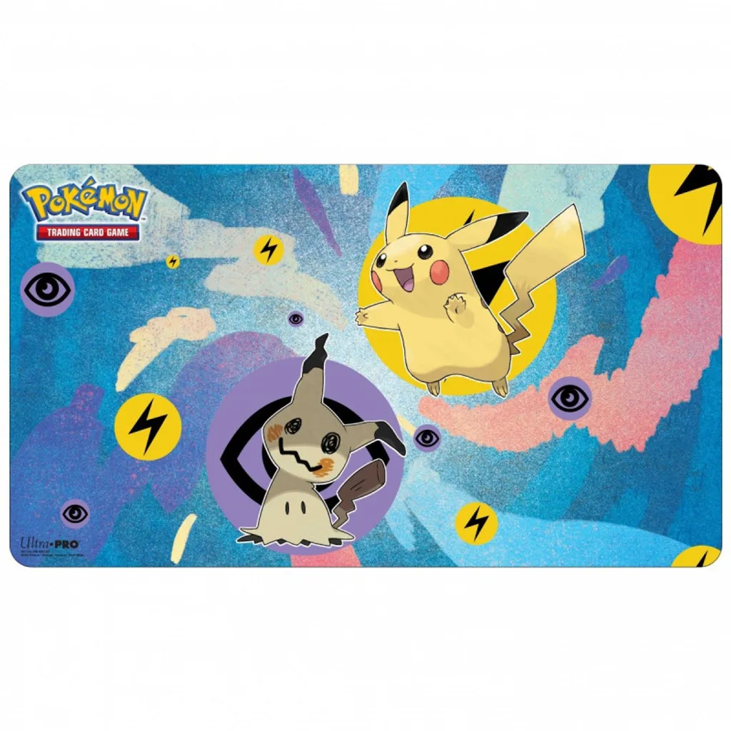 Playmat Pokémon pour Tournois - Pikachu & Mimikyu - Idéal Cadeau Enfant